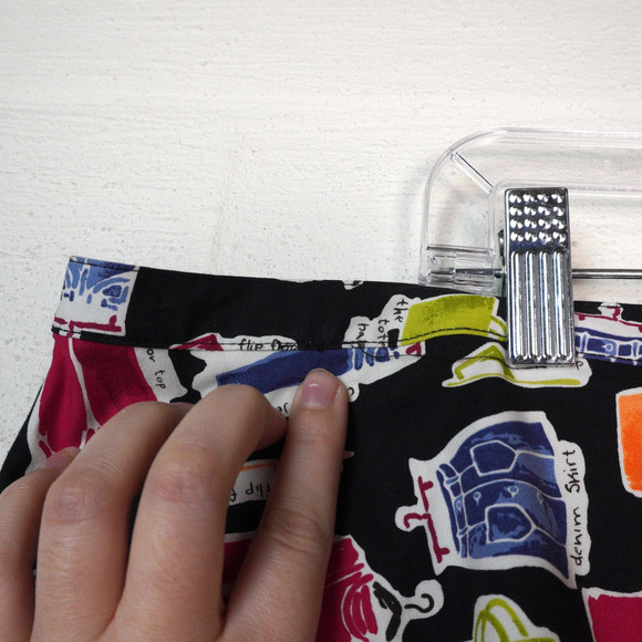 NWT Deadstock Novelty Fashion Print Valerie Stevens‎ A-Line Skirt Size 3X - Picture 3 of 11